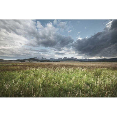 Sawtooth Mountains Idaho Gold Ornate Wood Framed Art Print with Double Matting by Majchrowicz, Alan