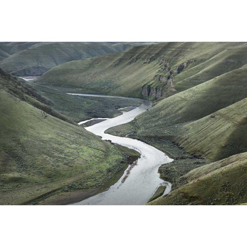 John Day River Oregon I Black Modern Wood Framed Art Print with Double Matting by Majchrowicz, Alan