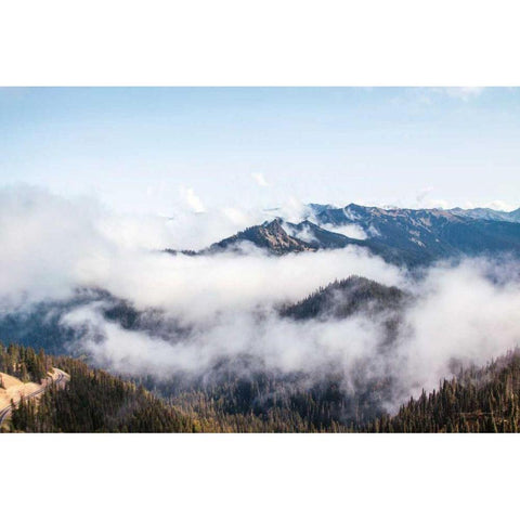 Hurricane Ridge II Gold Ornate Wood Framed Art Print with Double Matting by Marshall, Laura