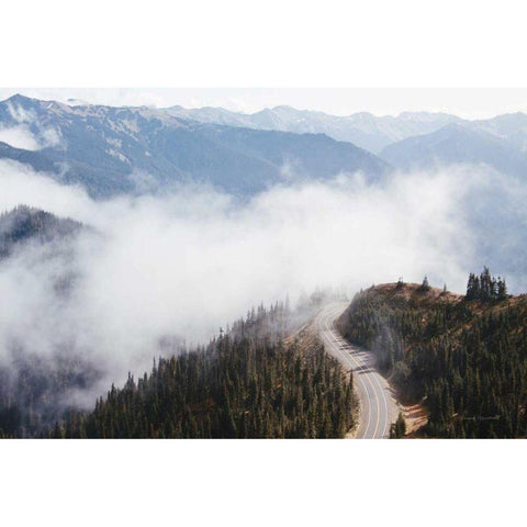 Hurricane Ridge III Gold Ornate Wood Framed Art Print with Double Matting by Marshall, Laura