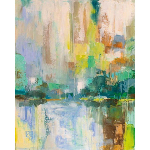 Reflecton I Black Modern Wood Framed Art Print by Vertentes, Jeanette