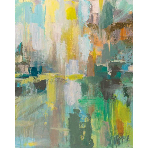Reflection II Black Modern Wood Framed Art Print with Double Matting by Vertentes, Jeanette