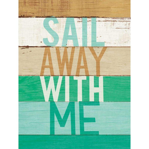 Beachscape Inspiration VII Green White Modern Wood Framed Art Print by Mullan, Michael