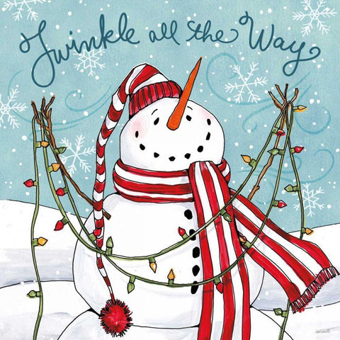 Snowplace Like Home II White Modern Wood Framed Art Print with Double Matting by Tavoletti, Anne