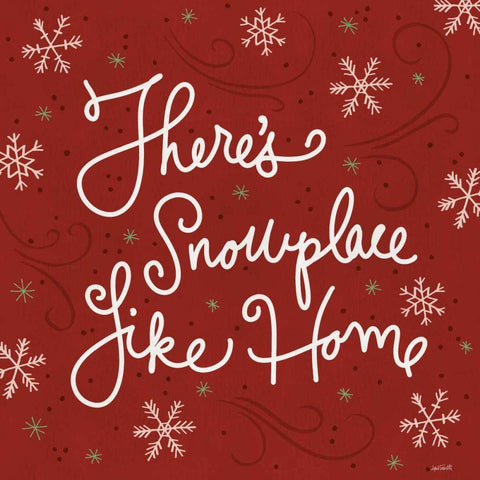 Snowplace Like Home IX White Modern Wood Framed Art Print by Tavoletti, Anne