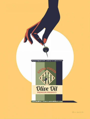 Olive Oil Black Ornate Wood Framed Art Print with Double Matting by Escalante, Omar