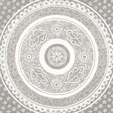 Hemma III Neutral Crop Gold Ornate Wood Framed Art Print with Double Matting by Lovell, Kathrine