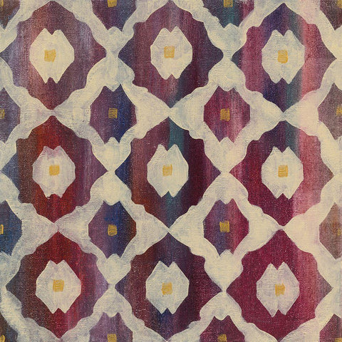 Boho Lattice II White Modern Wood Framed Art Print by Vassileva, Silvia