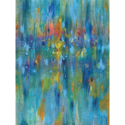 Electrified White Modern Wood Framed Art Print by Nai, Danhui