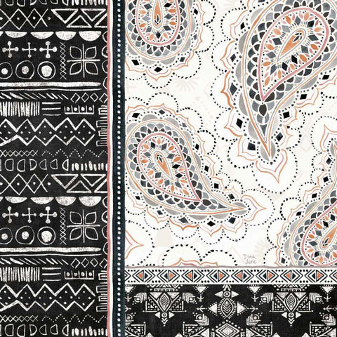 Kasbah Crush III Black Ornate Wood Framed Art Print with Double Matting by June, Dina