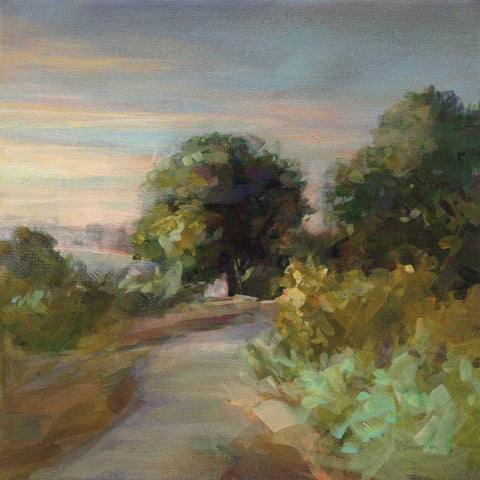 Eucalyptus Trail White Modern Wood Framed Art Print by Nai, Danhui