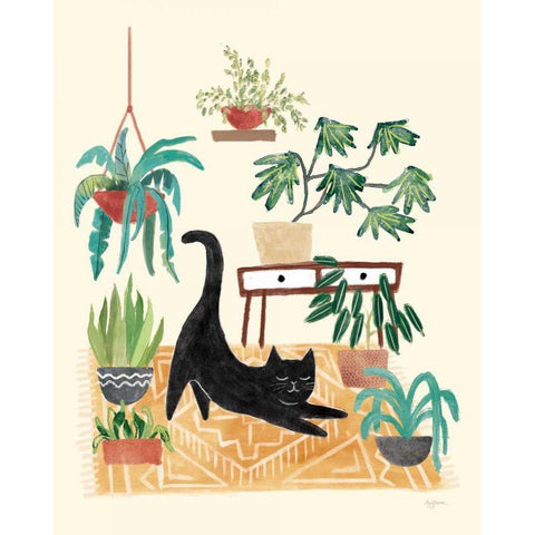 Urban Jungle I Gold Ornate Wood Framed Art Print with Double Matting by Urban, Mary