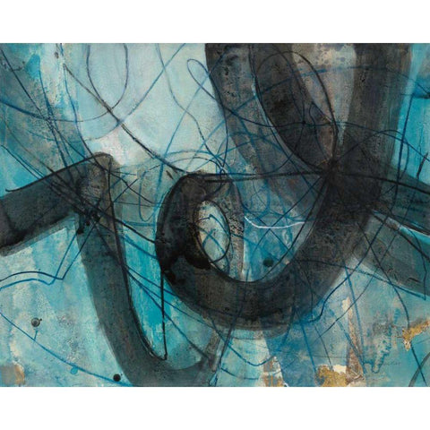 Into the Deep I White Modern Wood Framed Art Print by Hristova, Albena