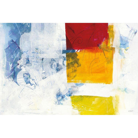 Breakout II White Modern Wood Framed Art Print by Schick, Mike