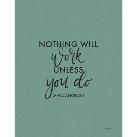 Words of Wisdom II White Modern Wood Framed Art Print by Thorns, Becky