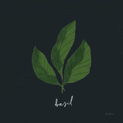 Herbs VI Black Black Modern Wood Framed Art Print by Thorns, Becky