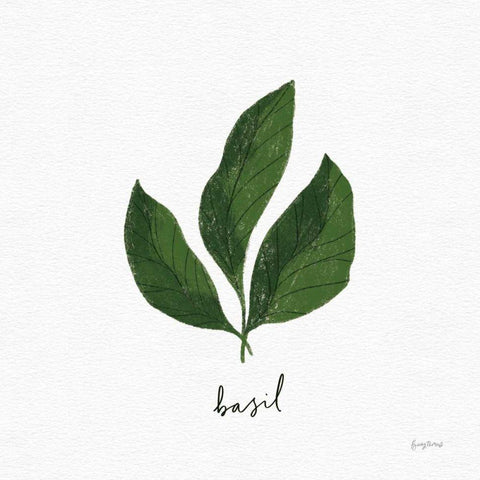 Herbs VI White White Modern Wood Framed Art Print with Double Matting by Thorns, Becky
