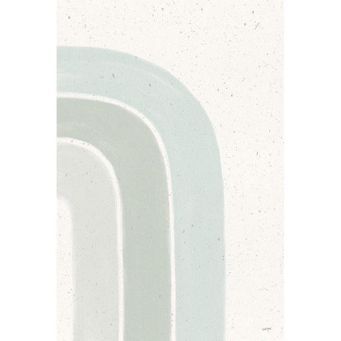 Rainbow Mint I White Modern Wood Framed Art Print by York, Leah