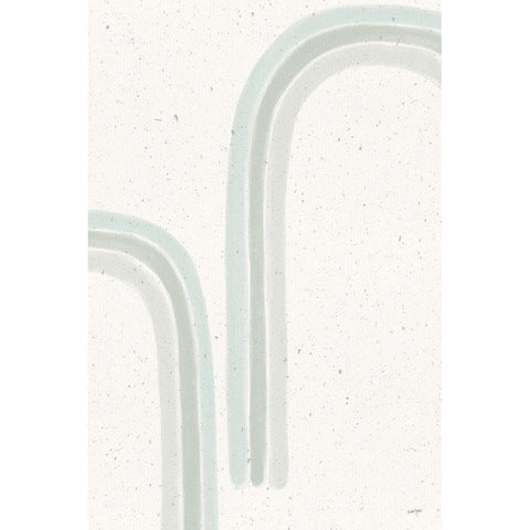 Rainbow Mint II White Modern Wood Framed Art Print by York, Leah