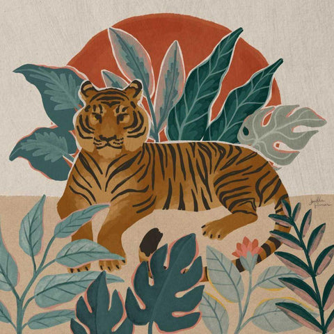 Big Cat Beauty III Gold Ornate Wood Framed Art Print with Double Matting by Penner, Janelle