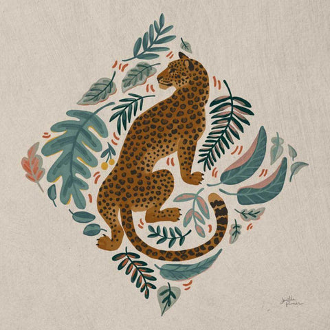 Big Cat Beauty VI Gold Ornate Wood Framed Art Print with Double Matting by Penner, Janelle