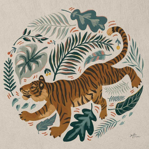 Big Cat Beauty VII Gold Ornate Wood Framed Art Print with Double Matting by Penner, Janelle