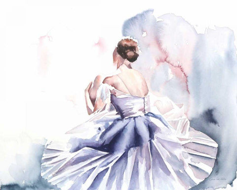 Ballet IV White Modern Wood Framed Art Print with Double Matting by Valle, Aimee Del