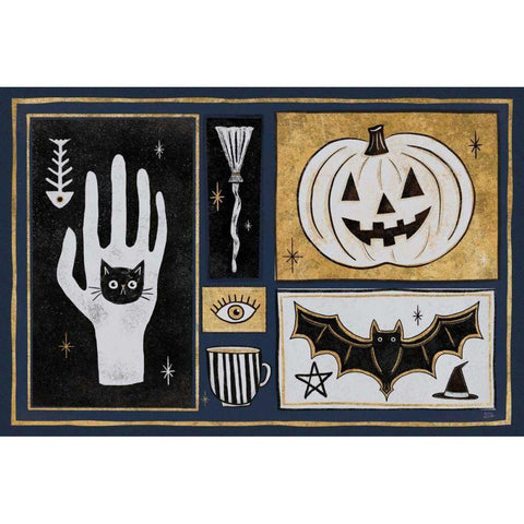 Frightfully Wicked I Dark Gold Ornate Wood Framed Art Print with Double Matting by Averinos, Melissa