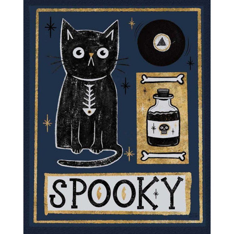 Frightfully Wicked III Dark Gold Ornate Wood Framed Art Print with Double Matting by Averinos, Melissa