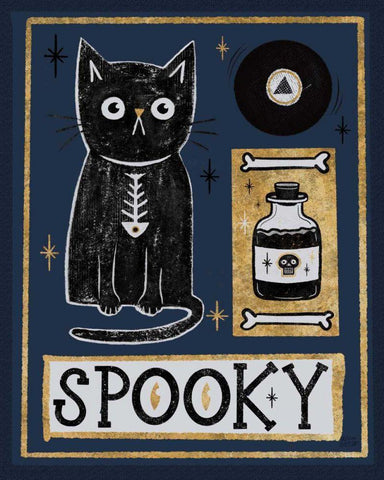Frightfully Wicked III Dark White Modern Wood Framed Art Print with Double Matting by Averinos, Melissa