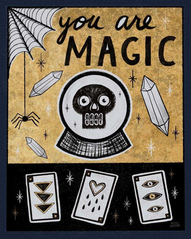 Frightfully Wicked IV Dark Black Ornate Wood Framed Art Print with Double Matting by Averinos, Melissa