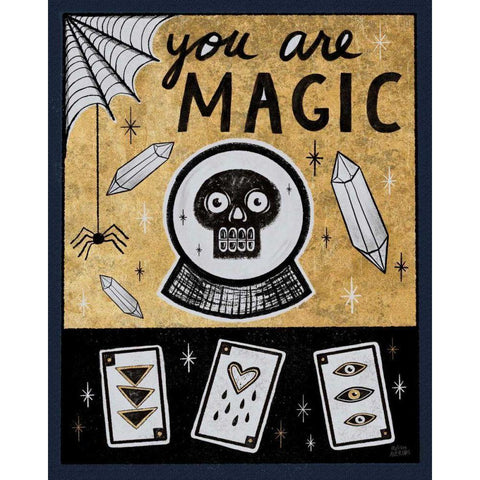 Frightfully Wicked IV Dark Gold Ornate Wood Framed Art Print with Double Matting by Averinos, Melissa