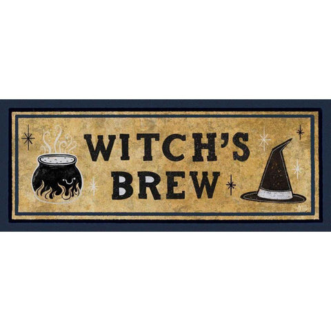 Frightfully Wicked X Dark Gold Ornate Wood Framed Art Print with Double Matting by Averinos, Melissa