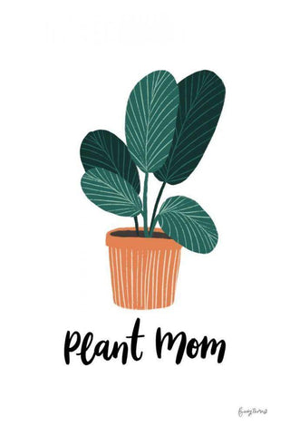 Plant Mom Black Ornate Wood Framed Art Print with Double Matting by Thorns, Becky