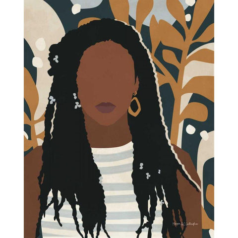 Modern Woman I Black Modern Wood Framed Art Print by Gallagher, Megan