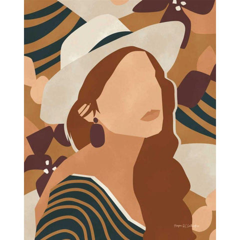 Modern Woman II Gold Ornate Wood Framed Art Print with Double Matting by Gallagher, Megan