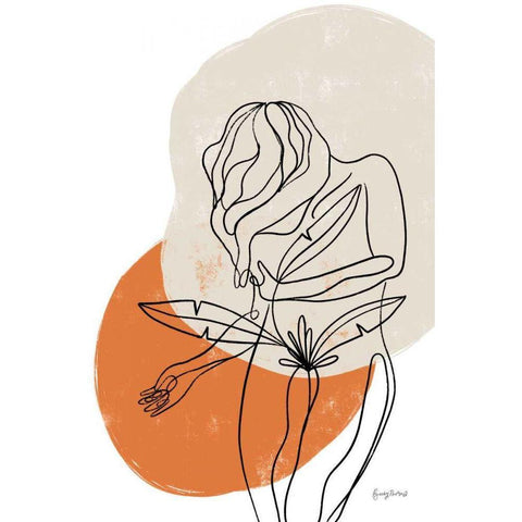Planted II White Modern Wood Framed Art Print by Thorns, Becky