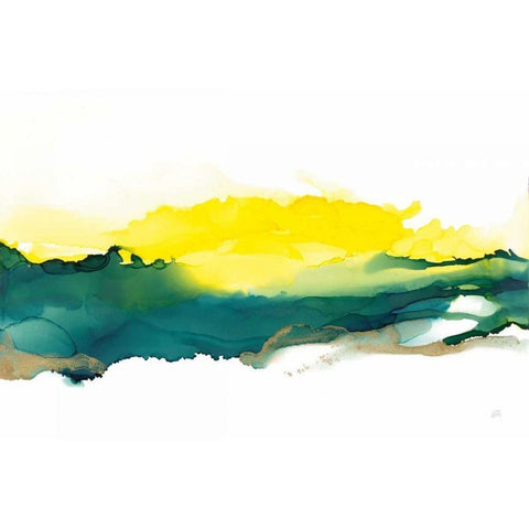 Sunrise White Modern Wood Framed Art Print by Paschke, Chris