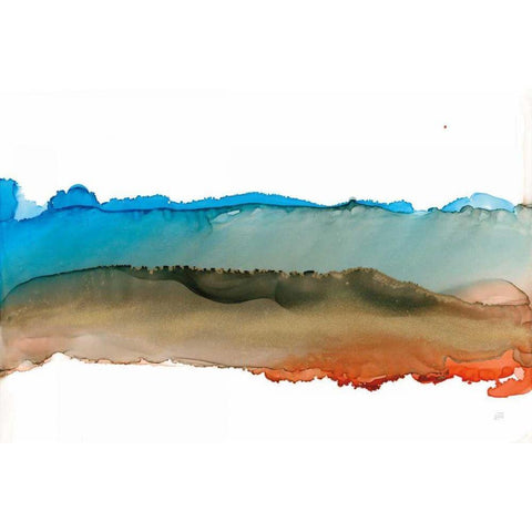 Coastal Ink VIII White Modern Wood Framed Art Print by Paschke, Chris