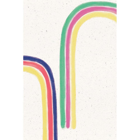 Rainbow Blush II Gold Ornate Wood Framed Art Print with Double Matting by York, Leah