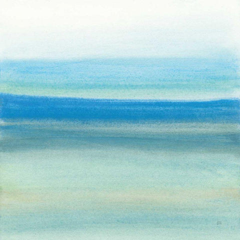 Coastal Abstraction IV White Modern Wood Framed Art Print by Paschke, Chris