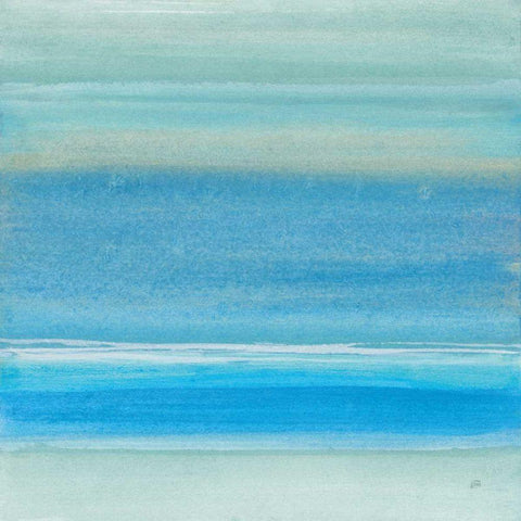Coastal Abstraction V White Modern Wood Framed Art Print by Paschke, Chris