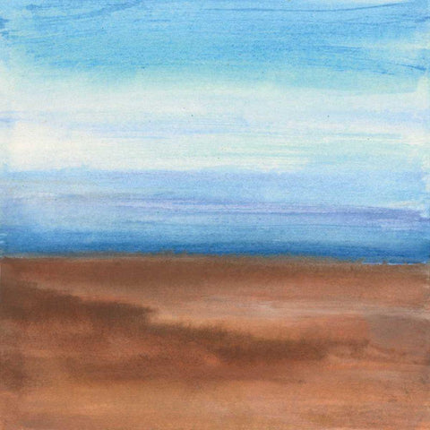 Sandy Ridge II White Modern Wood Framed Art Print by Paschke, Chris