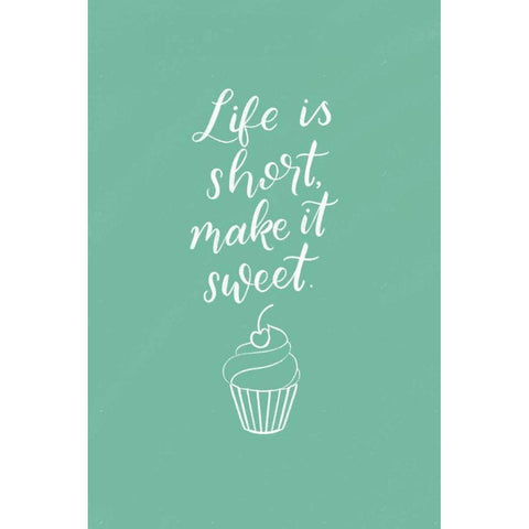Kitchen Words I Black Modern Wood Framed Art Print by Thorns, Becky