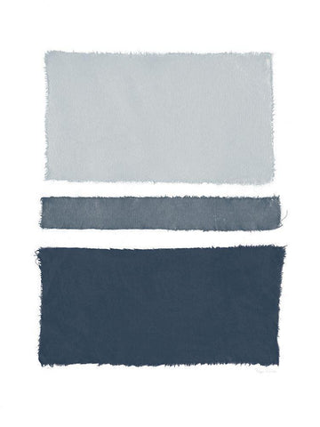 Painted Weaving V Dark White Modern Wood Framed Art Print with Double Matting by Rhue, Piper