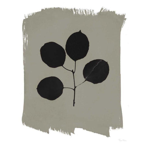 Nature by the Lake Leaves II Gray Gold Ornate Wood Framed Art Print with Double Matting by Rhue, Piper