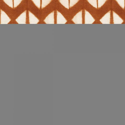 Shibori Square X Orange Black Ornate Wood Framed Art Print with Double Matting by Green, Nancy