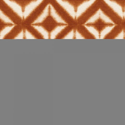 Shibori Square XII Orange Black Ornate Wood Framed Art Print with Double Matting by Green, Nancy