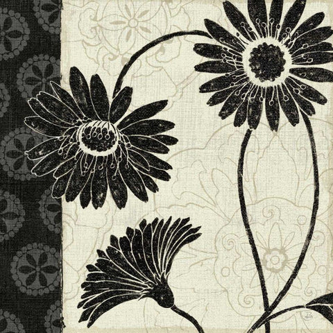 Influence I Black Ornate Wood Framed Art Print with Double Matting by Brissonnet, Daphne