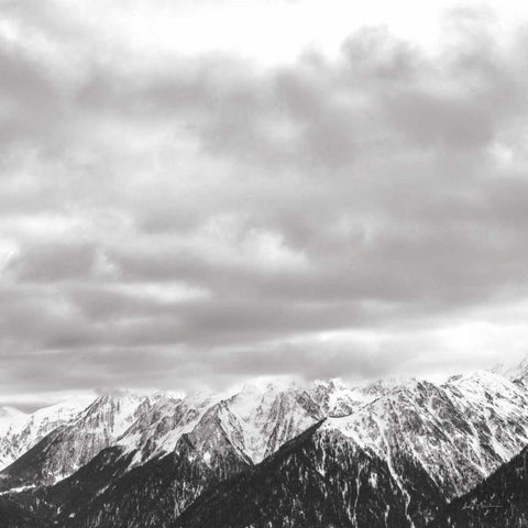 What a View BW Crop White Modern Wood Framed Art Print with Double Matting by Eichman, Andre